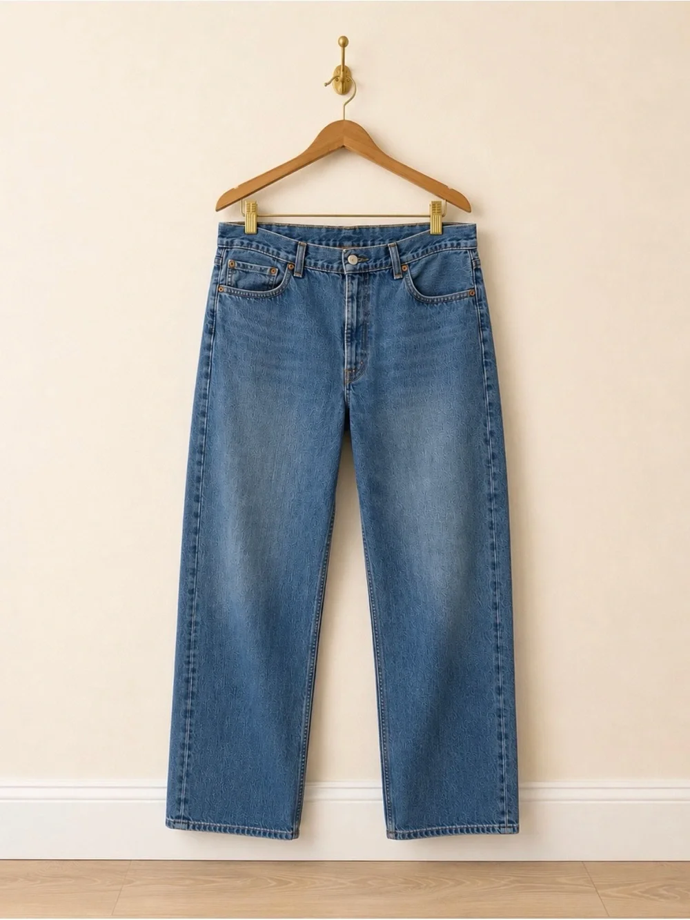 Levi’s 505 Regular Fit Jeans 42x30 Medium Wash Denim